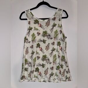 Hot Topic Harry Potter Herbology Print Tank Top